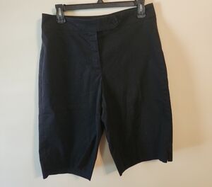 Jones New York Women's Black Flat Front Shorts